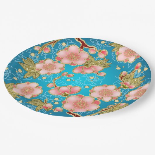 Teller für japanische Party (Schrägansicht)