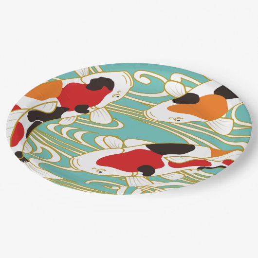 Teller für japanische Party (Schrägansicht)