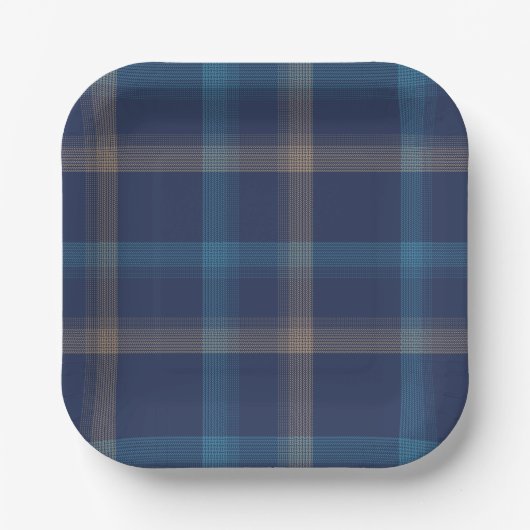 Teller für karierte Feiertage (Vorderseite)