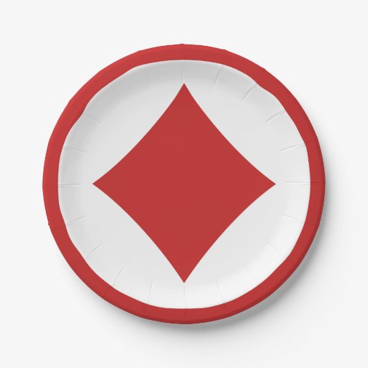Teller für Kartenspielerpapiere - Diamant (Vorderseite)