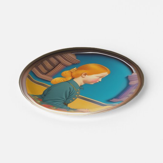 Teller für klassisches Kinderdesign (Schrägansicht)