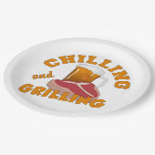 Teller für Kühl- und Grillpapier (Schrägansicht)