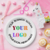 Teller für kundenspezifische Firmenlogos und Textf (Party)