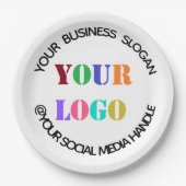 Teller für kundenspezifische Firmenlogos und Textf (Vorderseite)