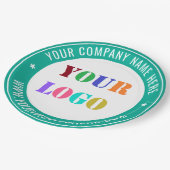 Teller für kundenspezifische Firmenlogos und Textg (Schrägansicht)