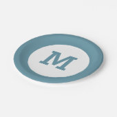 Teller für kundenspezifische Monogramm-Papiere (Schrägansicht)