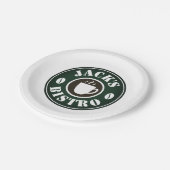 Teller für kundenspezifische Papiere mit dem Firme (Schrägansicht)