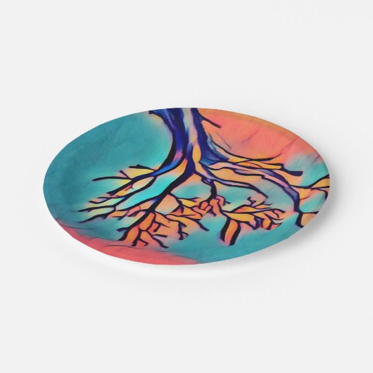 Teller für künstlerische Baumuster (Schrägansicht)