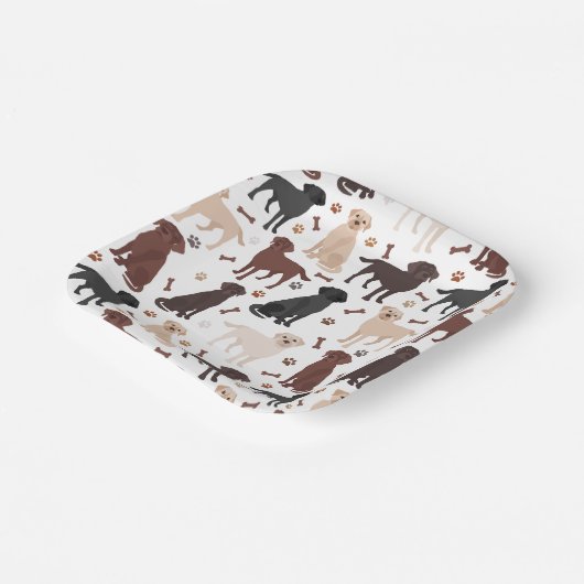 Teller für Labrador-Retriever (Gewinkelt)