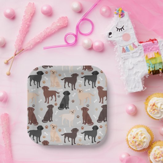 Teller für Labrador-Retriever (Party)