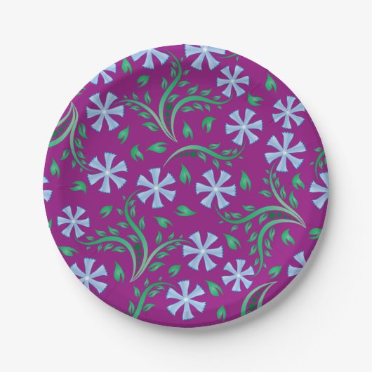 Teller für lila Blumenblätter (Vorderseite)