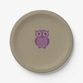 Teller für lila Owl