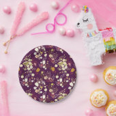 Teller für lila Pflaumenblätter (Party)