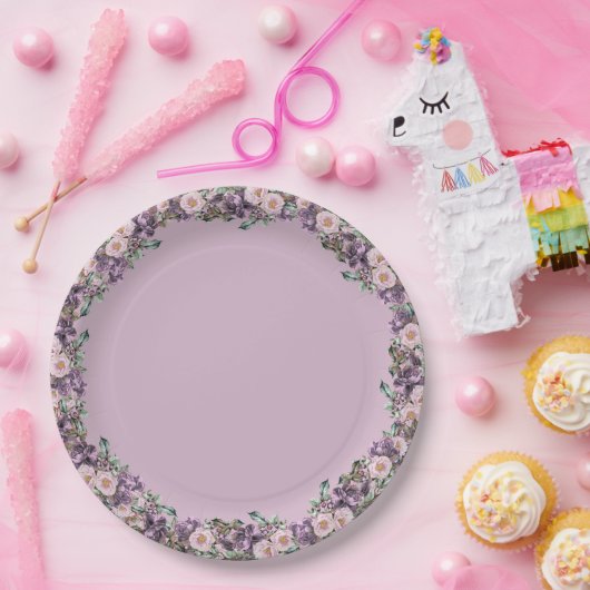 Teller für lila Rose (Party)