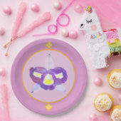 Teller für lila und gelbe Orchideen (Party)