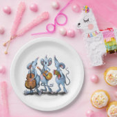 Teller für Mausband-Papiere Spaß (Party)