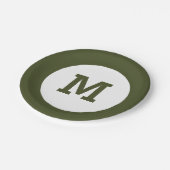 Teller für Monogramm (Schrägansicht)