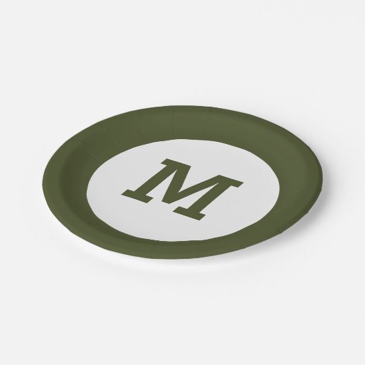 Teller für Monogramm (Schrägansicht)
