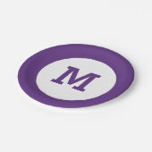 Teller für Monogramm (Schrägansicht)