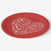 Teller für Musikherz (Schrägansicht)