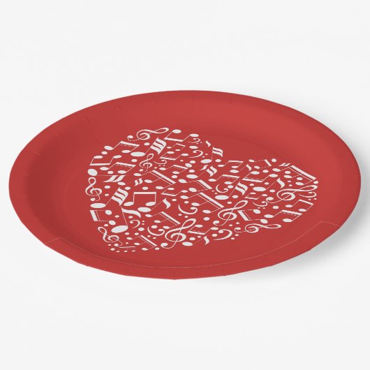 Teller für Musikherz (Schrägansicht)