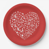 Teller für Musikherz (Vorderseite)