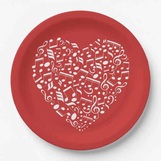 Teller für Musikherz (Vorderseite)