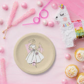 Teller für neutrale Gruppenpapiere der Mode Bride (Party)