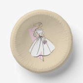 Teller für neutrales Papier der Mode-Bride (Vorderseite)