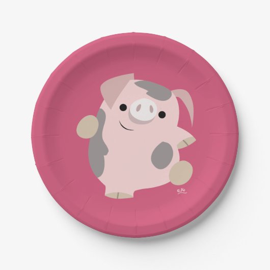 Teller für niedliche Cartoon (Vorderseite)