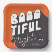 Teller für niedliches Halloween-Party (Vorderseite)