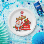 Teller für niedliches Nordpol mit dem Santa Custom (Party)