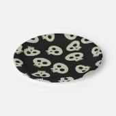 Teller für niedliches Schädelmuster (Schrägansicht)