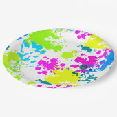 Teller für Papier - Neonfarben - Farbmuster für Sp (Schrägansicht)