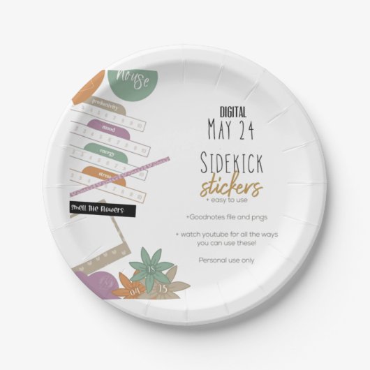 Teller für Papier und Party (Vorderseite)