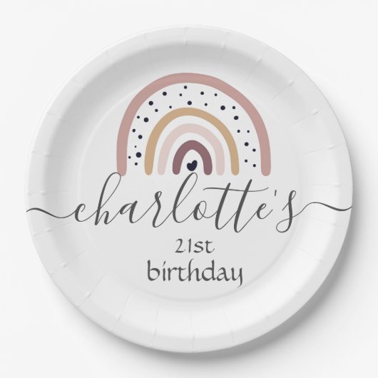 Teller für Papiere - Regenbogenlachs (Vorderseite)