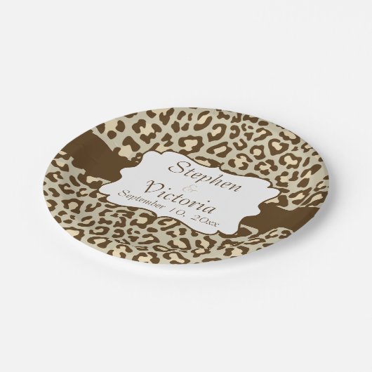 Teller für Papierpfirsichpferde aus benutzerdefini (Schrägansicht)