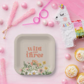 Teller für Party-Papiere mit Wild und drei Wildblu (Party)