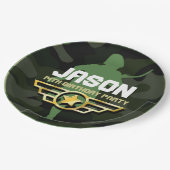 Teller für Party-Party im militärischen Stil (Schrägansicht)