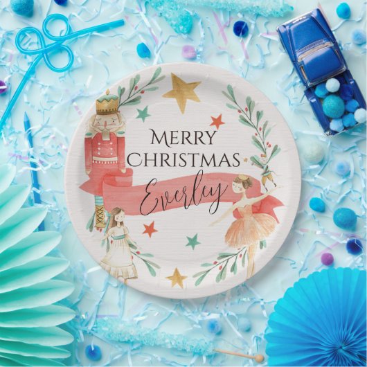 Teller für personalisierte Nutcracker-Themenpapier (Party)