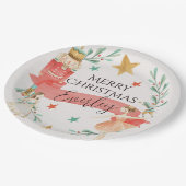 Teller für personalisierte Nutcracker-Themenpapier (Schrägansicht)