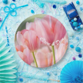 Teller für personalisierte Pink Tulip Paper Party (Party)