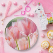 Teller für personalisierte Pink Tulip Paper Party (Party)
