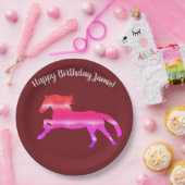 Teller für Pferde rosa Art (Party)