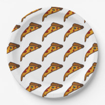 Teller für Pizza-Party aus Papier