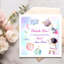 Teller für Raumflugplaneten Serviette