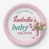 Teller für Regenstiefel und Tulips (Vorderseite)