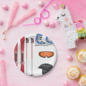 Teller für Skiausrüstung (Party)