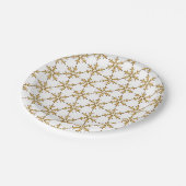 Teller für Snowflake-Designpapiere (Schrägansicht)
