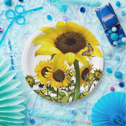 Teller für Sonnenblumen (Party)